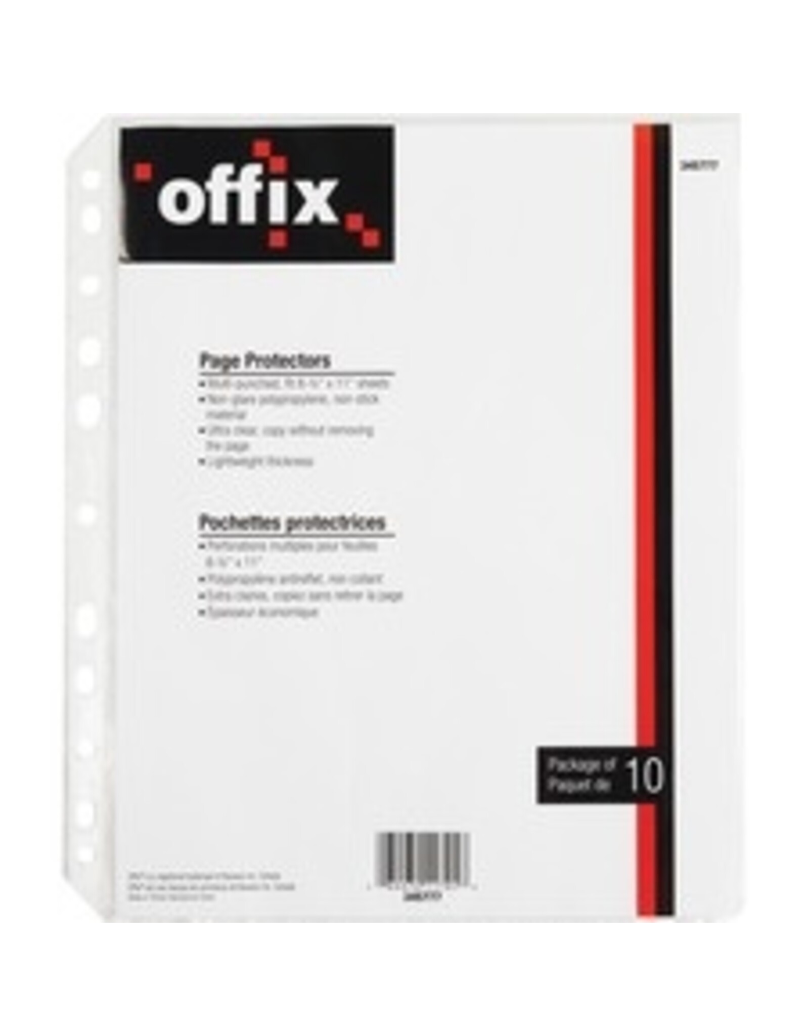 SHEET PROT LTR N-GLR OFX,10/PK