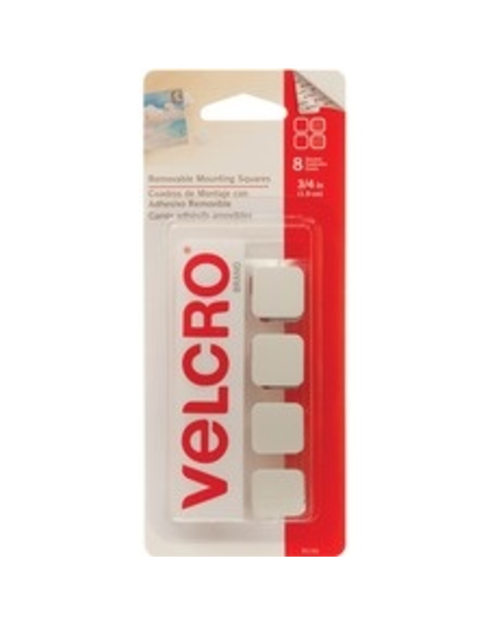 REMOV.MOUNT SQUARE 3/4'',8/PK
