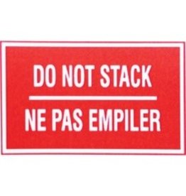 LABEL DO NOT STACK 5''Wx3''H