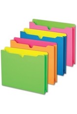 FILE JACKET LTR NEON ASST*10pk