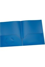 PORTFOLIO POLY 2-POCKET *BLUE