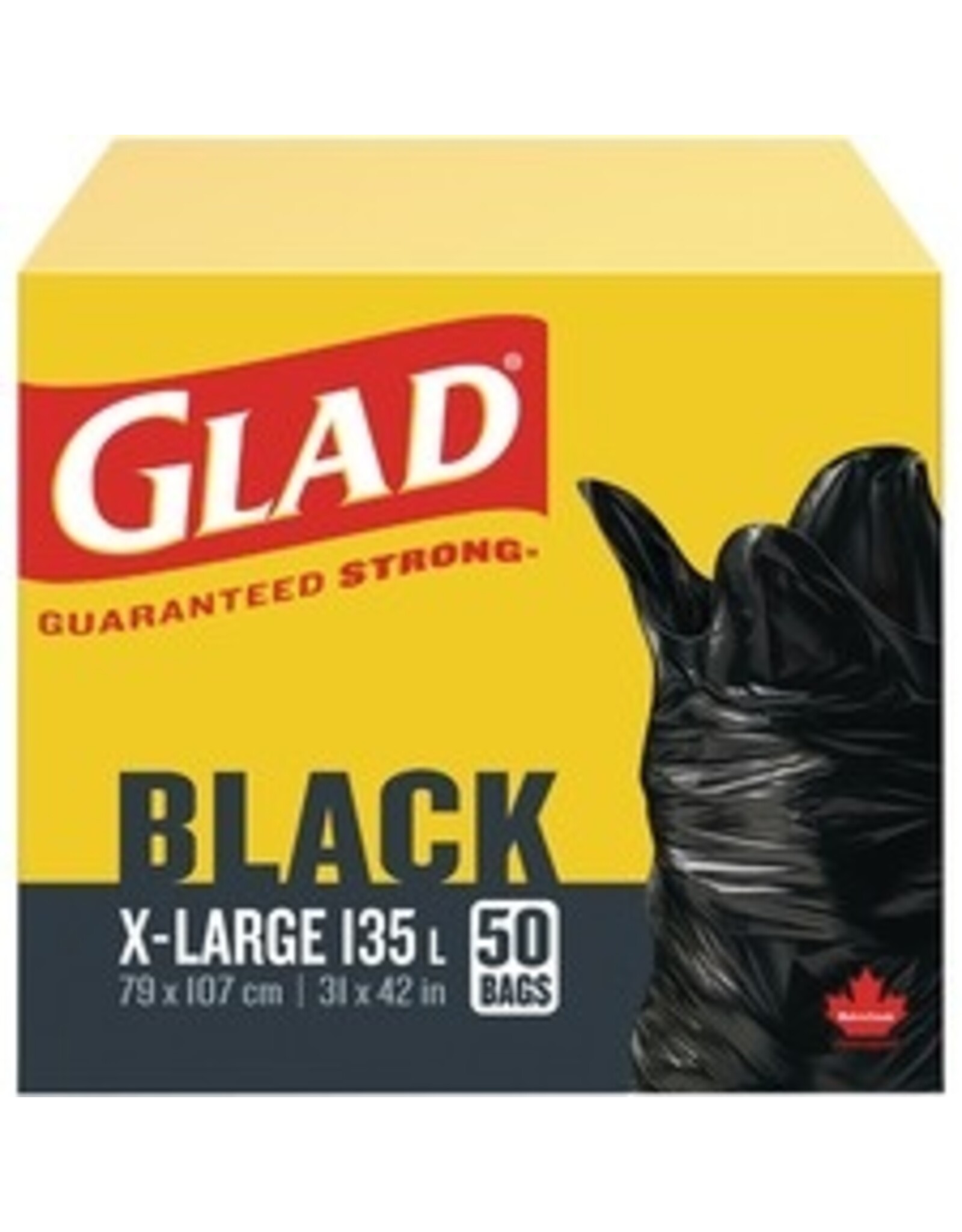 GLAD GARAGE BAG X-LRG BLK*50bx