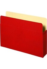 FILE POCKET LTR 3.5'' EXP*RED