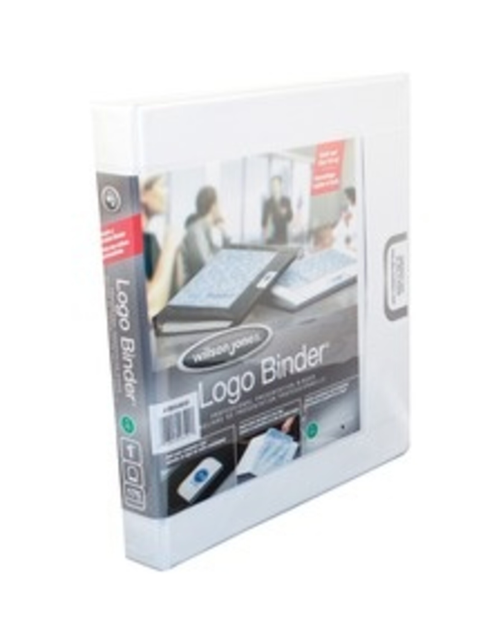 BINDER PRES R-R LOGO 1'' WHITE