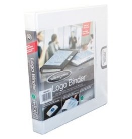 BINDER PRES R-R LOGO 1'' WHITE