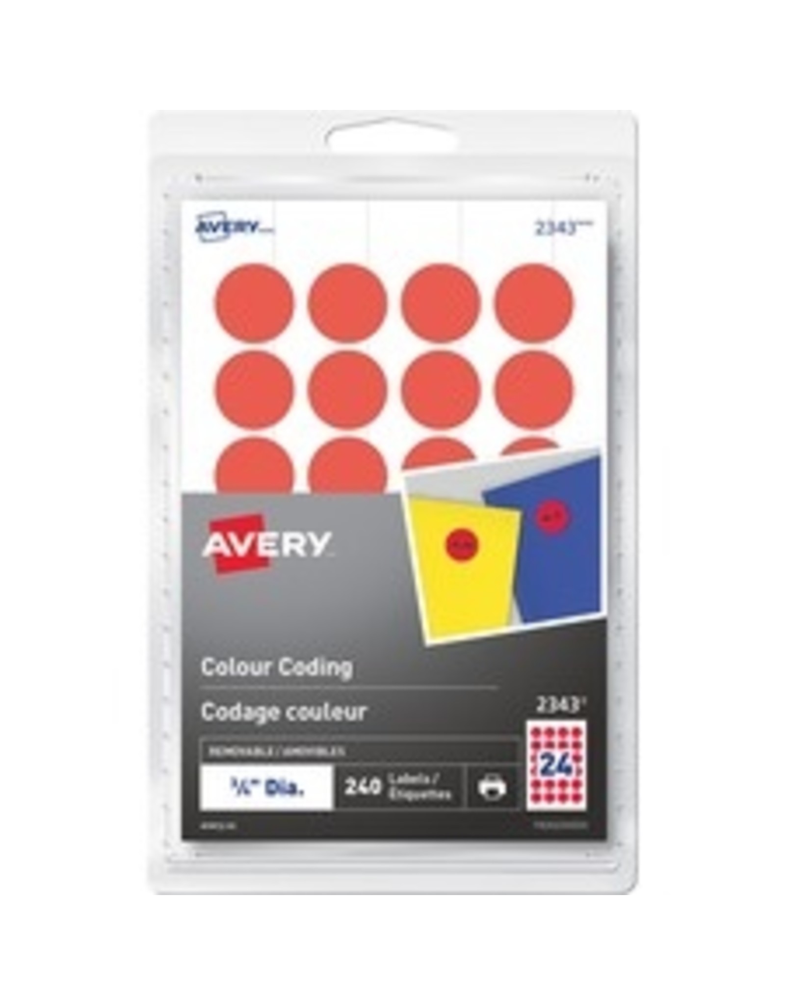 LAB RND.75''*REMOV PRNT/WRT*RED