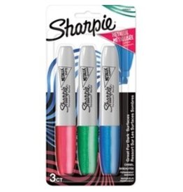 MARKR SHRP MTL G/S/B FINE,3/PK