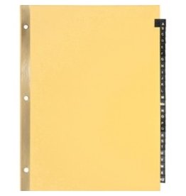 INDEX, BK LTHR TAB LTR  *A-Z