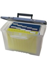 PORTABLE FILE TOTE CLEAR