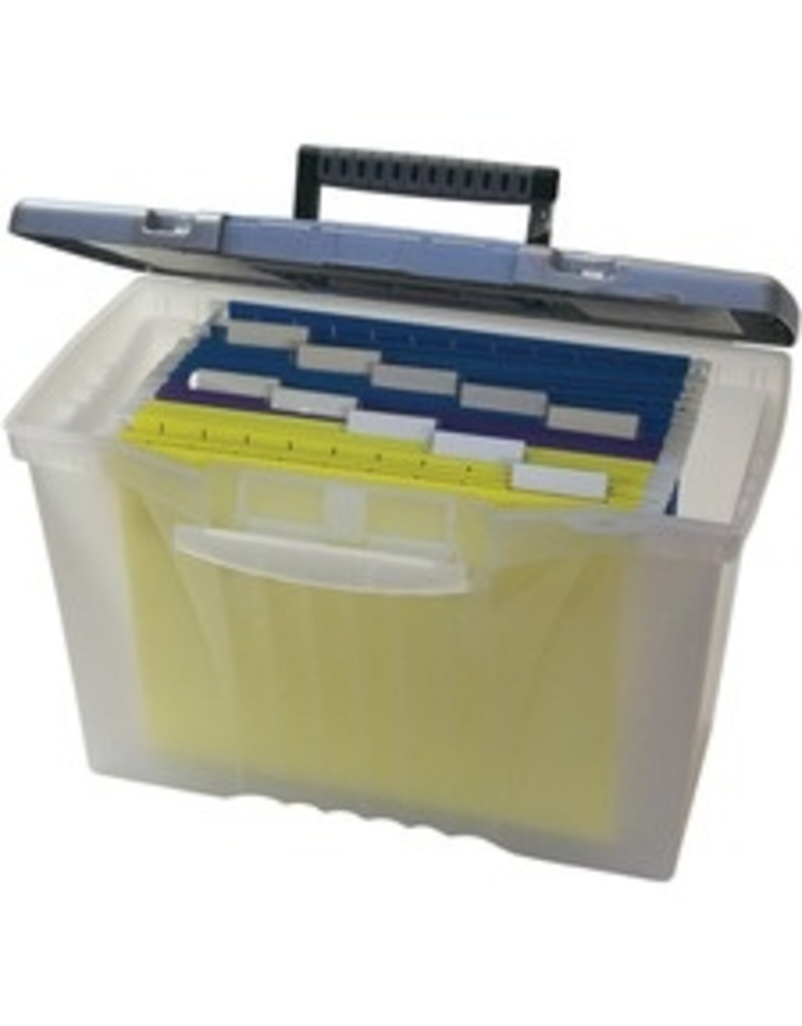 PORTABLE FILE TOTE CLEAR