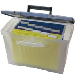 PORTABLE FILE TOTE CLEAR