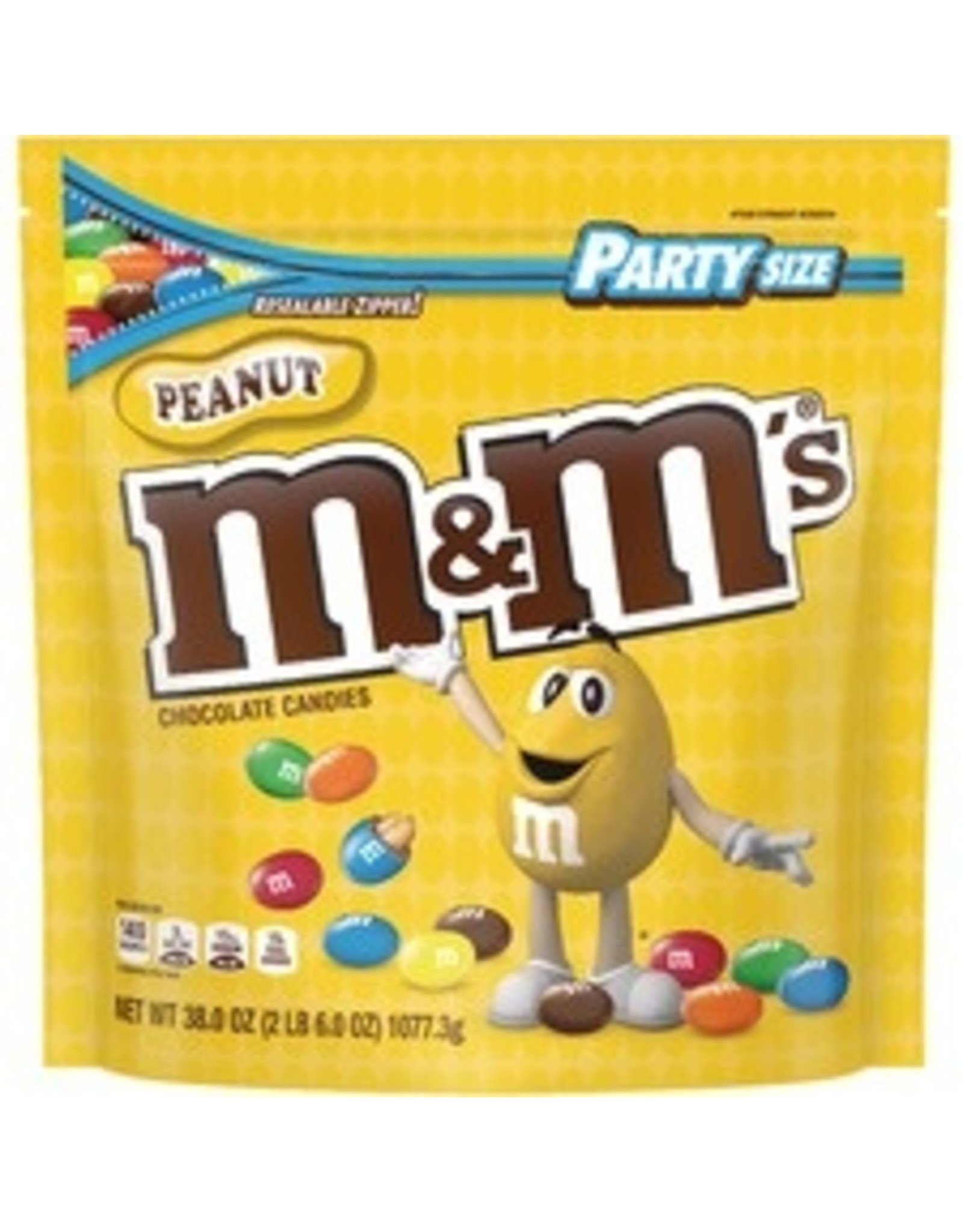 CANDY,M&MS,PEANUT,38OZ