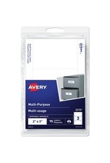 LABEL RECT*2X3 REMOV.WHT,75/PK