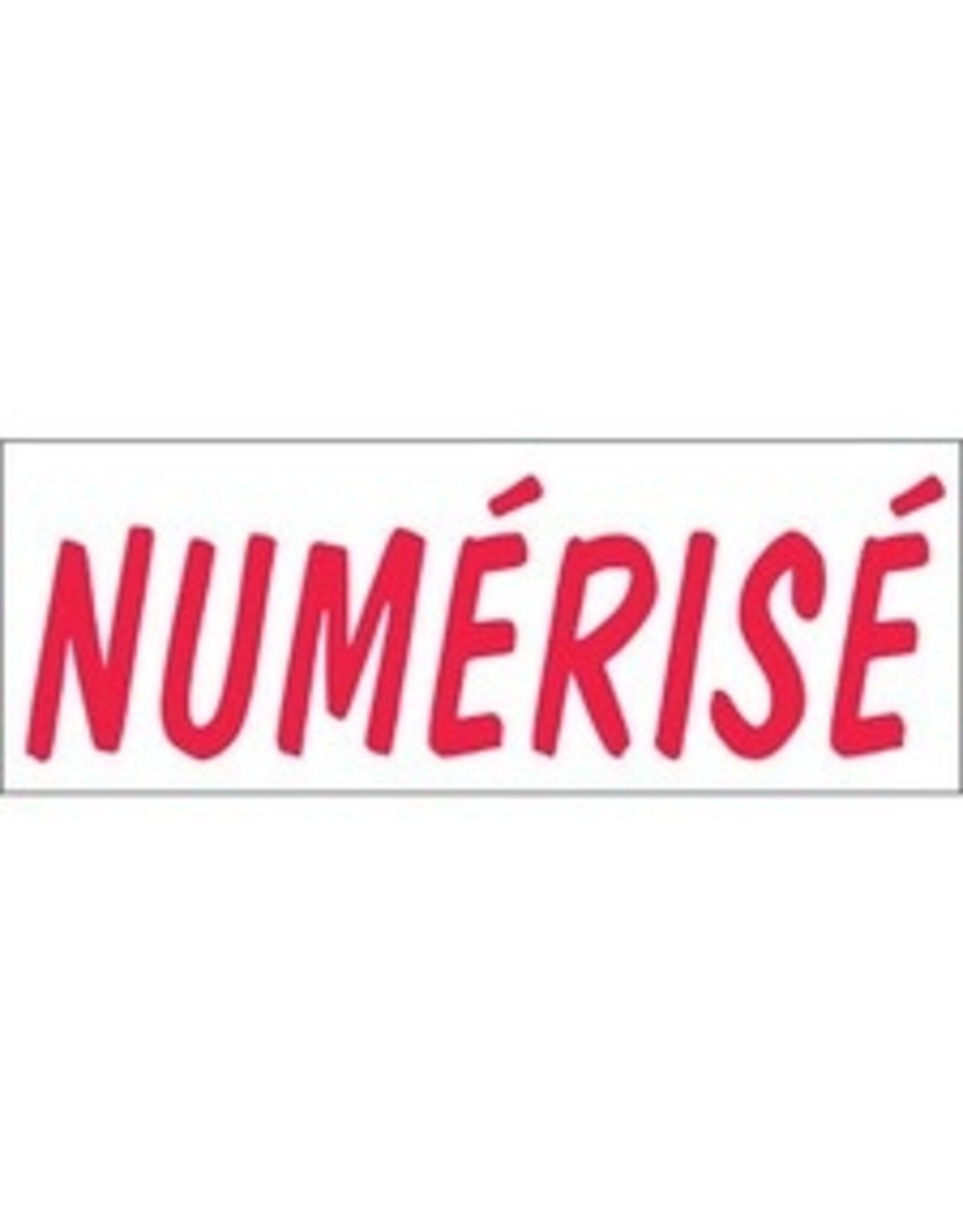STAMP 4911/CB RED ''NUMERISE''