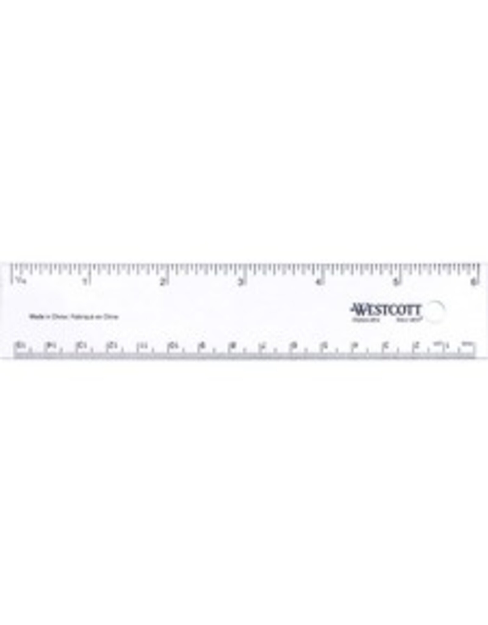 RULER PLSTC FLEX, 6''/15cm