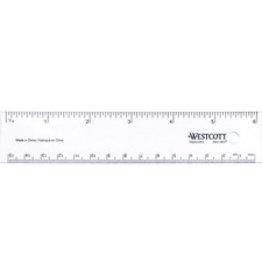 RULER PLSTC FLEX, 6''/15cm