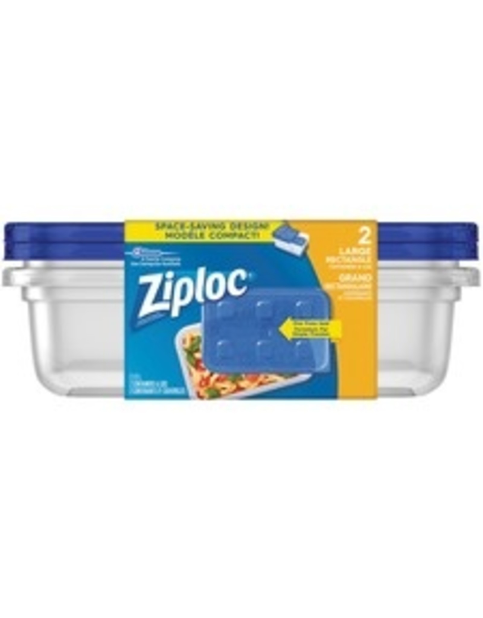 ZIPLOC CONTAINR LRG-RECT 2/PK