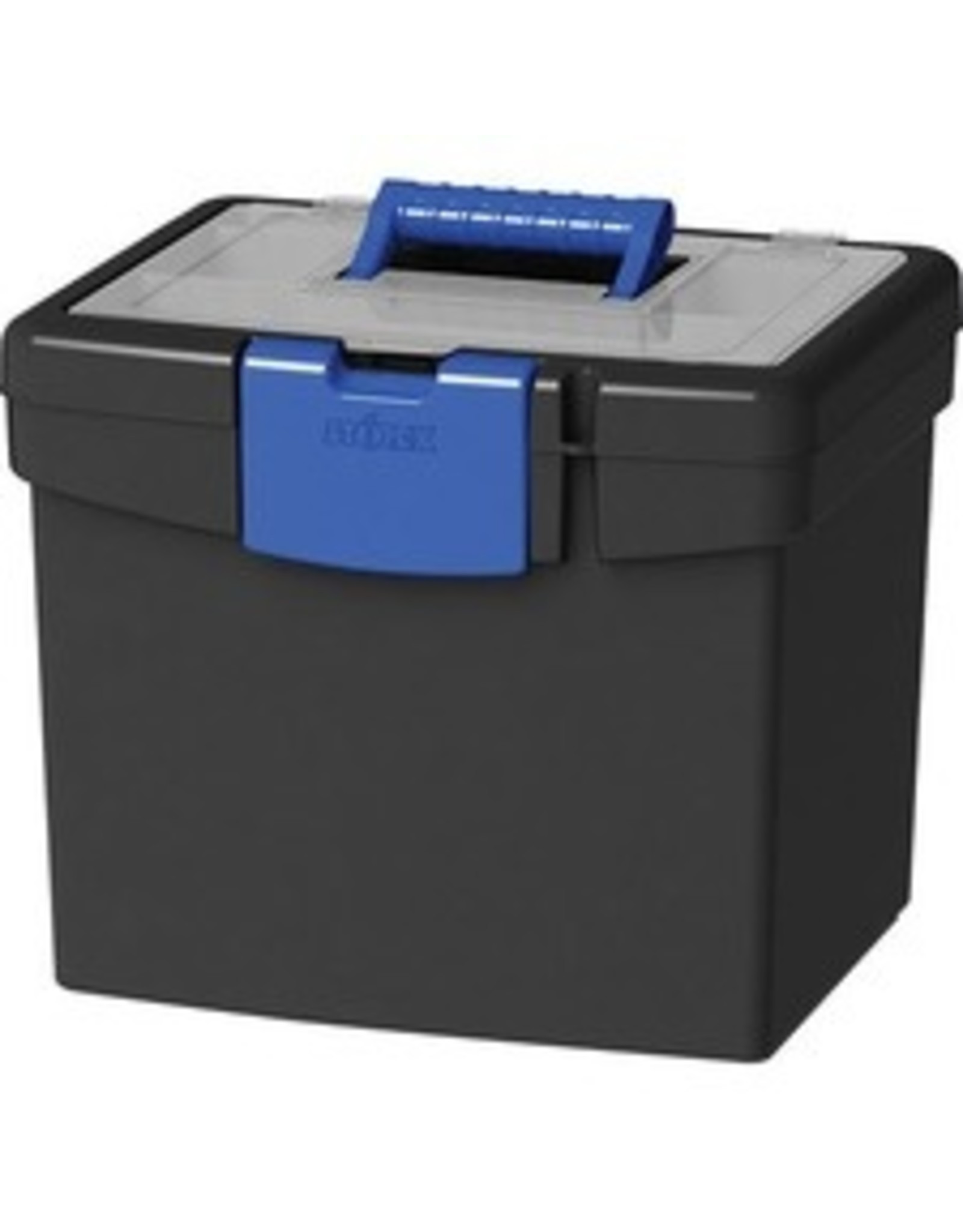 FILE STORE BX, XL LID*BLK/BLUE