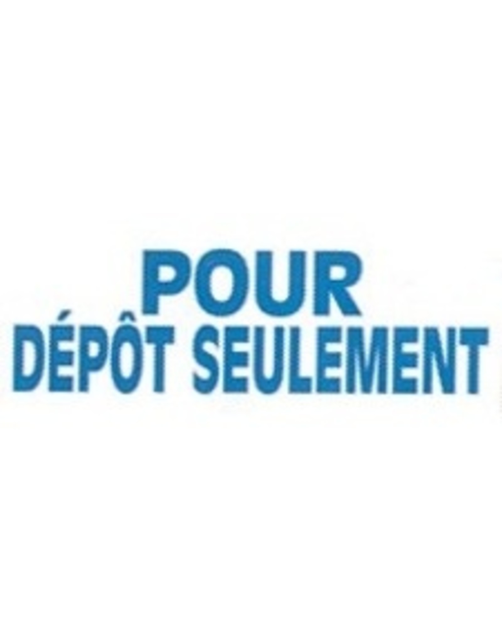 STAMP 4911 BLU POUR DEPOT SEUL