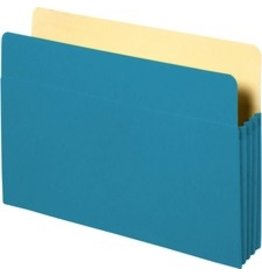 FILE POCKET LTR 3.5'' EXP*BLUE