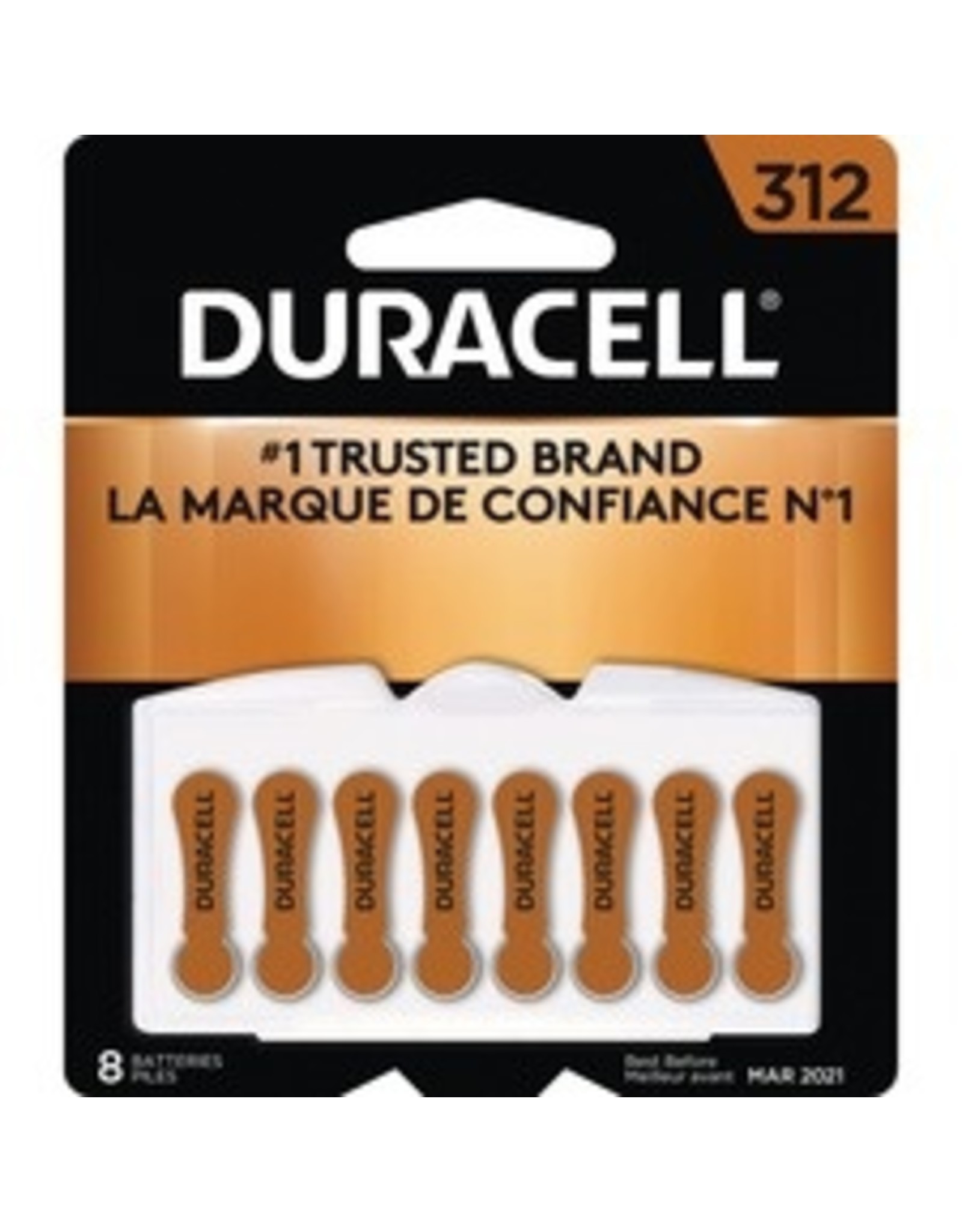 BATTERY,HEARING AID 312sz*8/pk