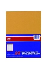 ENV #7 KRAFT 9X12, 25/PK