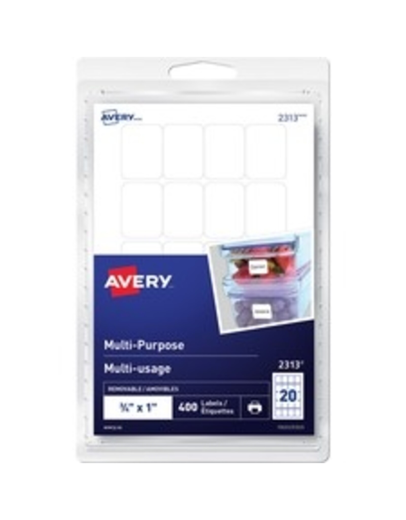LABEL RECT*.75x1 REMOV*400/PK