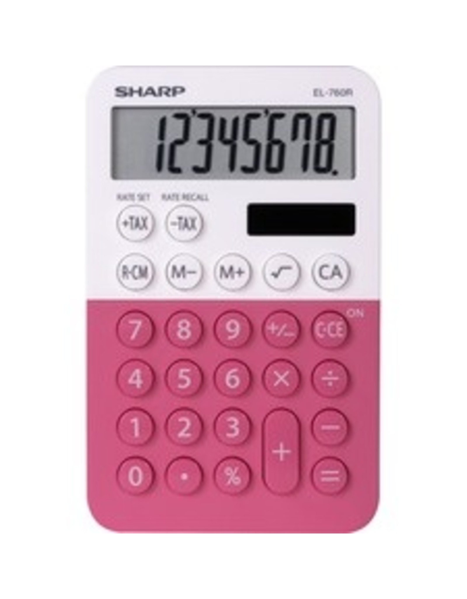 CALC PALM-SZ TWN PWR 8DIG*PINK