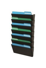 WALL POCKET LGL BLACK,7/PACK
