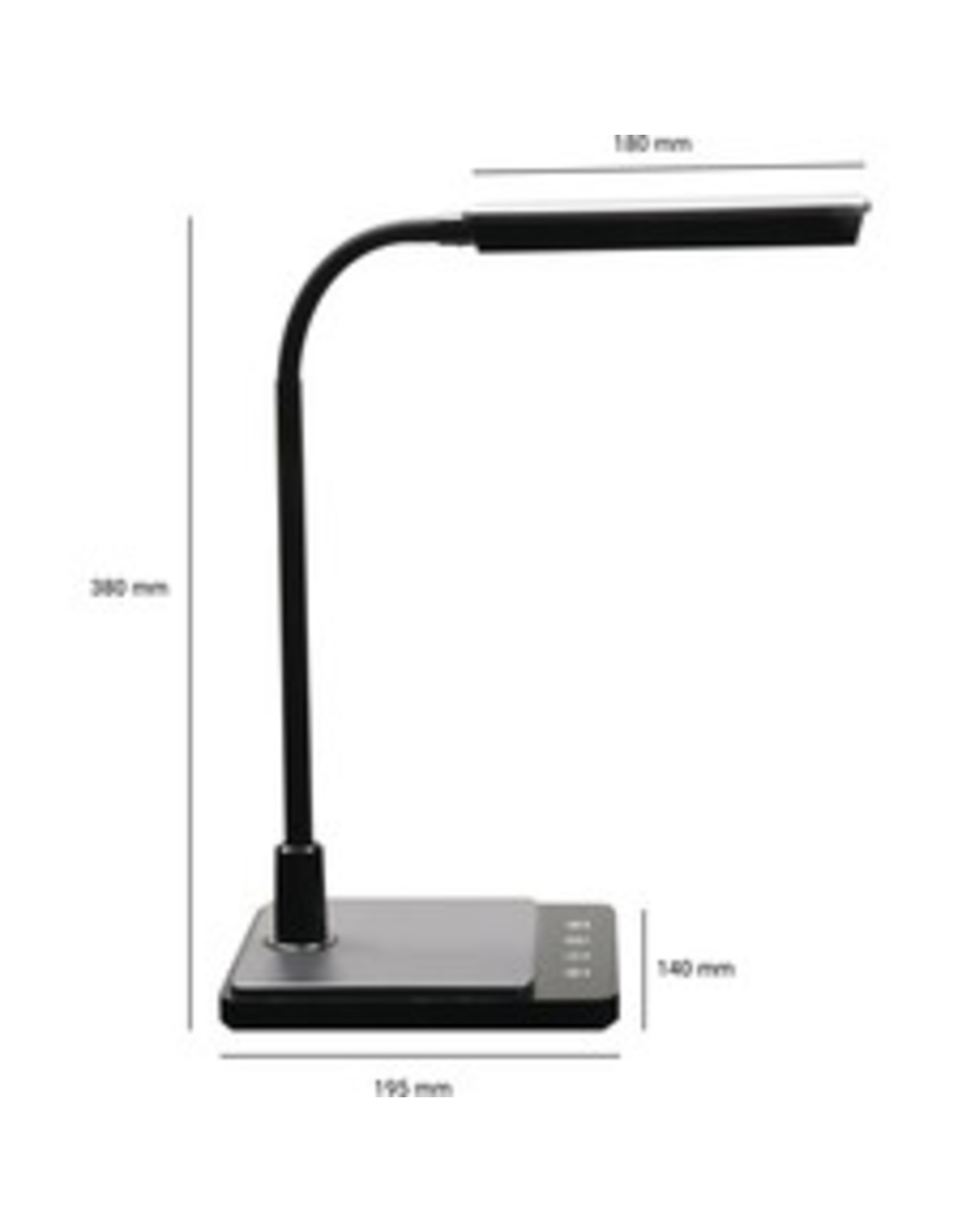 LED DESK LAMP, BLACK