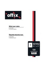 LASER LABEL 8.5x11 OFFIX,1C/BX