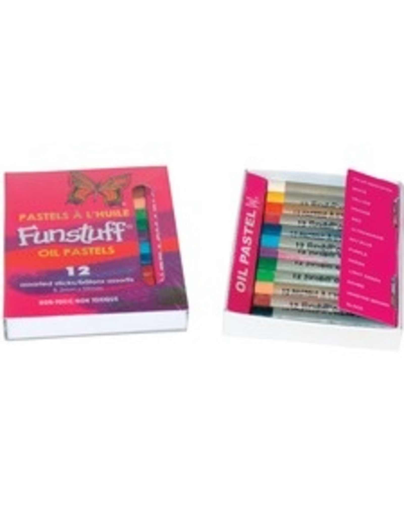 PASTEL OIL STICKS REG-SZ,12/PK