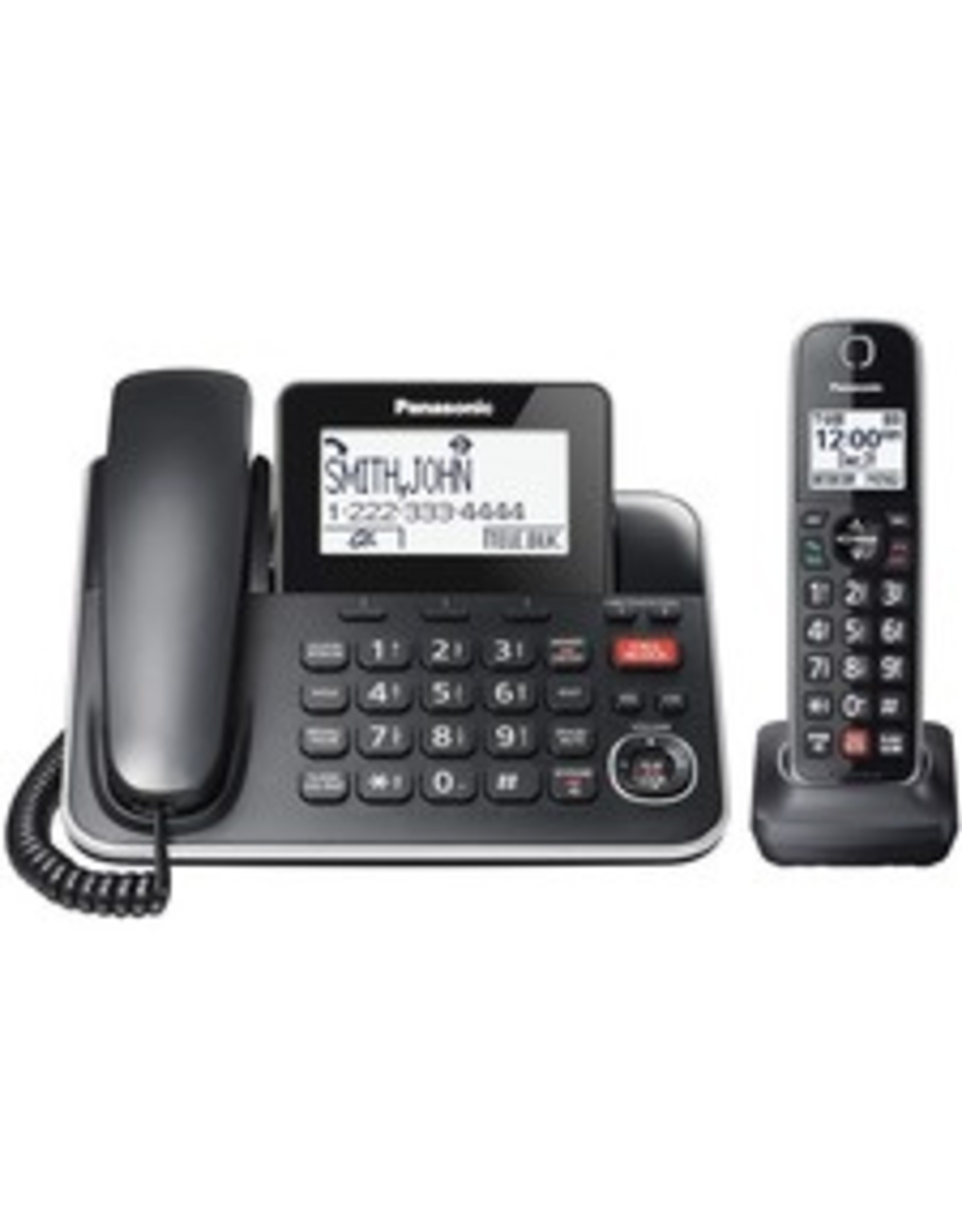 PHONE WIRED+1 W/LESS HANDSET