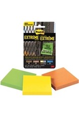 EXTRM POST-IT 3X3 GRN/YLW/ORNG