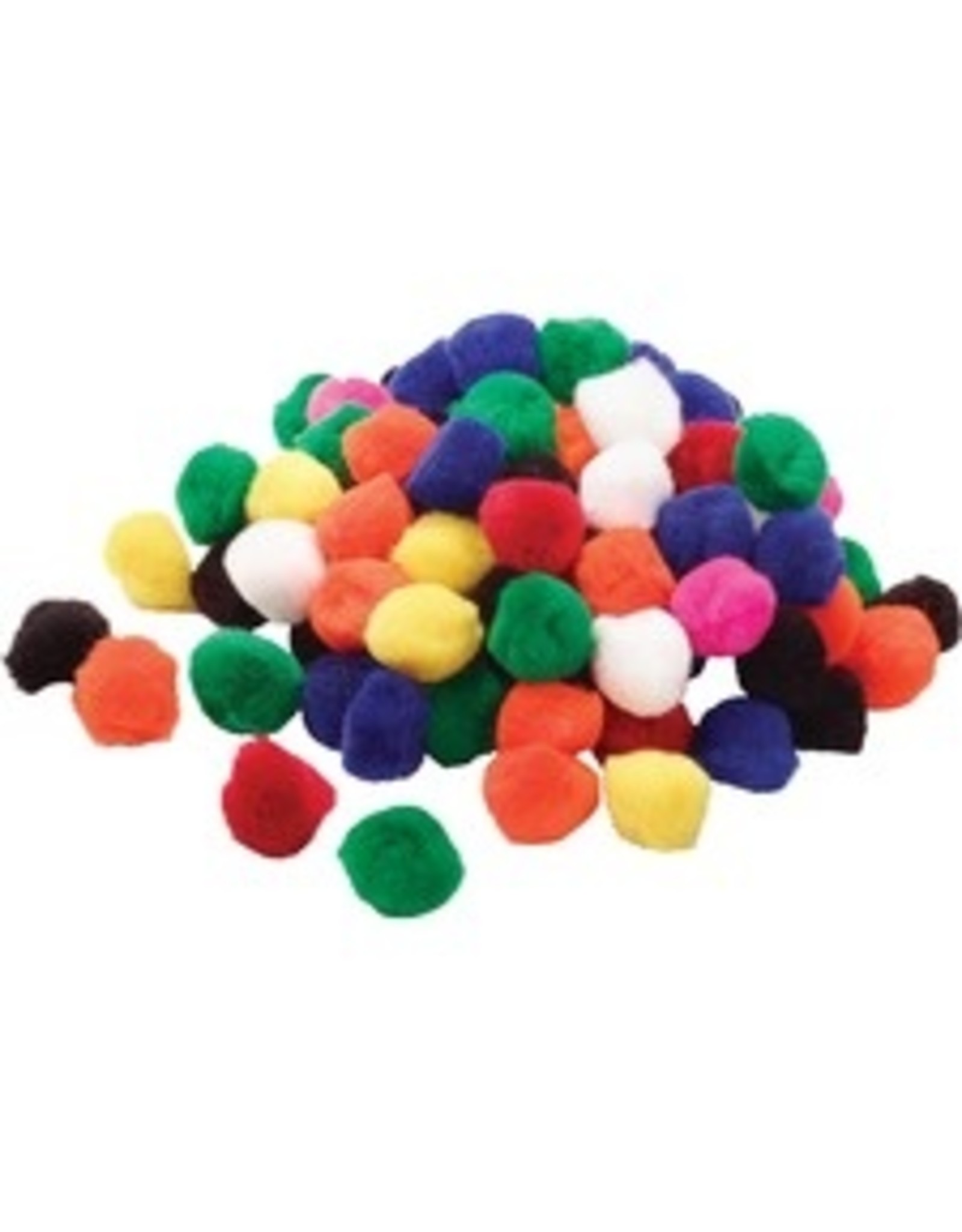 RAINBOW POM-POMS, 100/PK