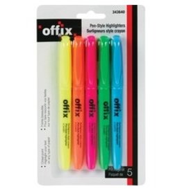 HIGHLTR PEN OFFIX CHIS*AST,5pk