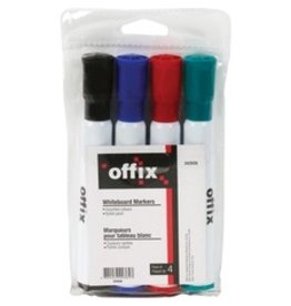 WHT BRD MRKR,OFFIX,BULLET,4PK