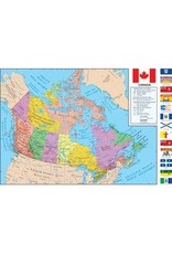 CANADA MAP PLSTC 49X33,BIL.