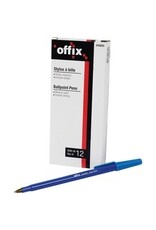 STICK PEN OFFIX MED BLUE,12/BX