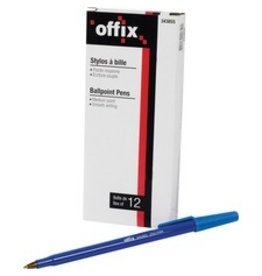 STICK PEN OFFIX MED BLUE,12/BX