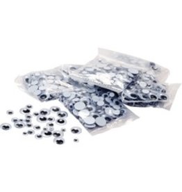 JIGGLY EYES,12mm BLK/WHT,1M/PK