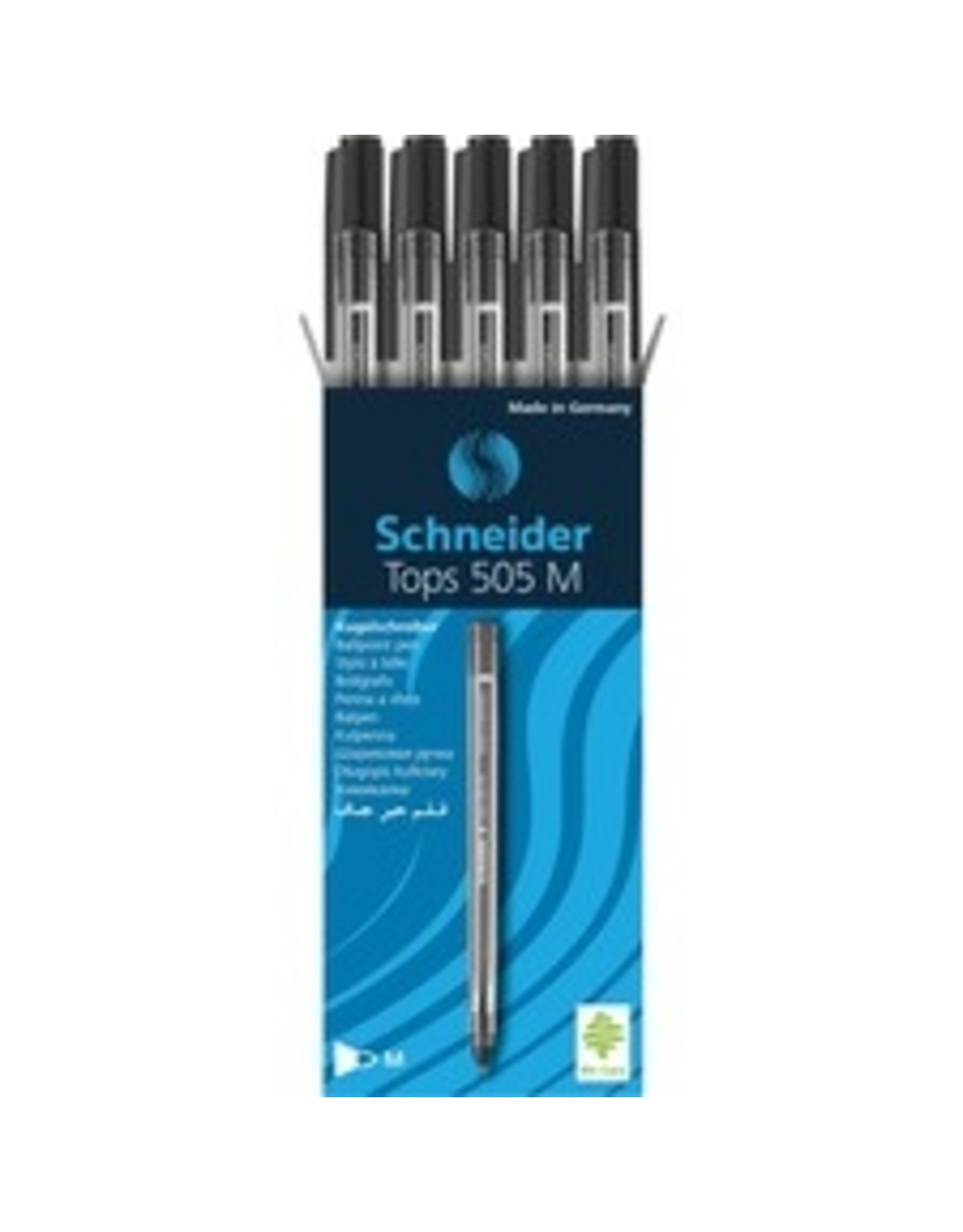 BALLPOINT PEN TOPS 505*MED BLK