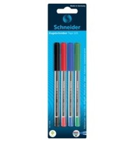 BALL PEN TOPS 505 MED ASST 4pk