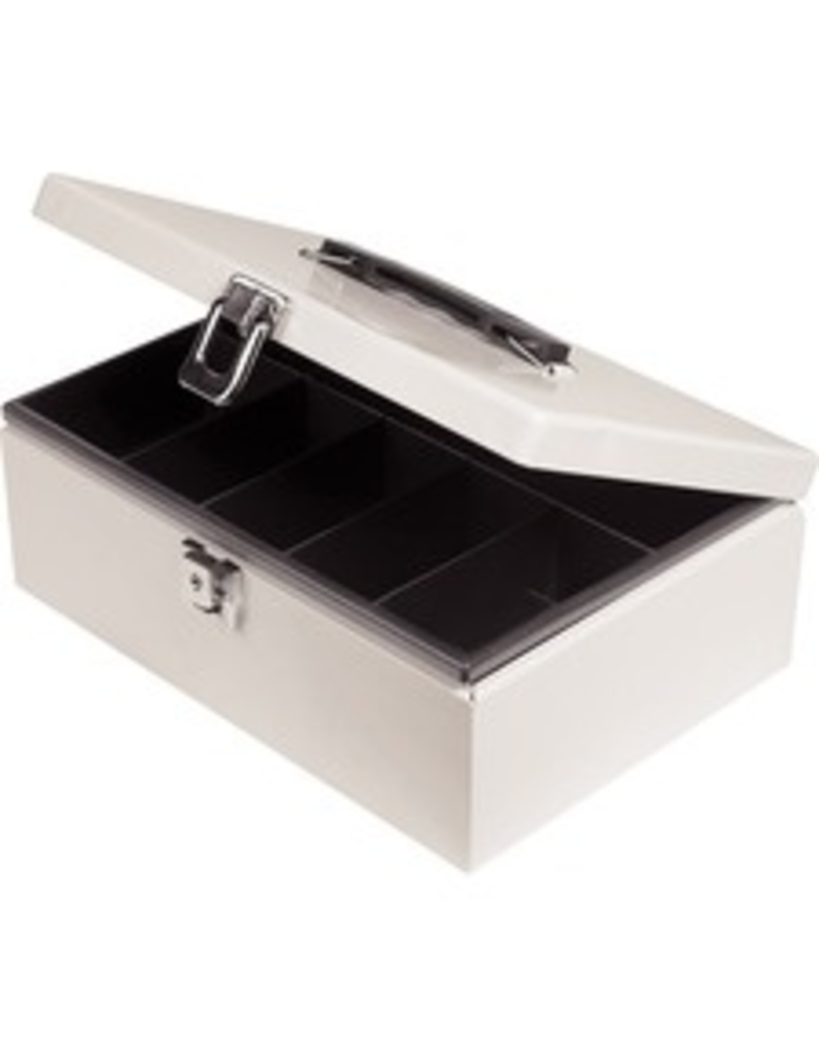 CASH BOX W/TRAY,7COMP OFX,SAND