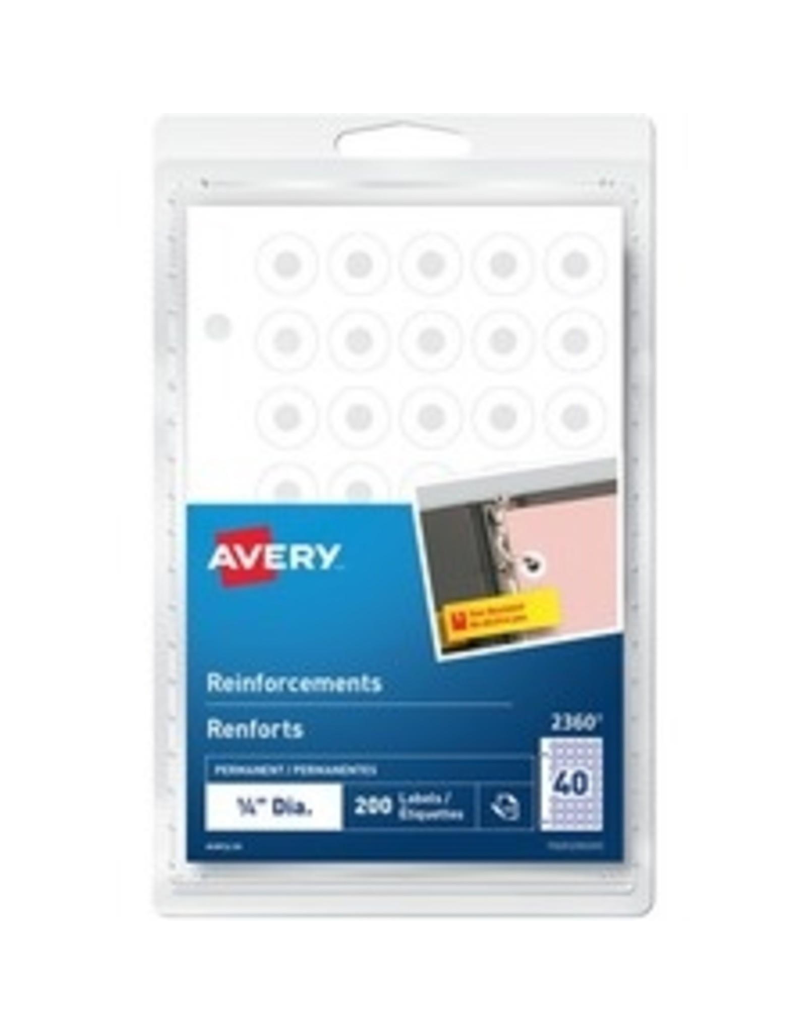 REINFORCEMENTS ADHES WHT,200pk