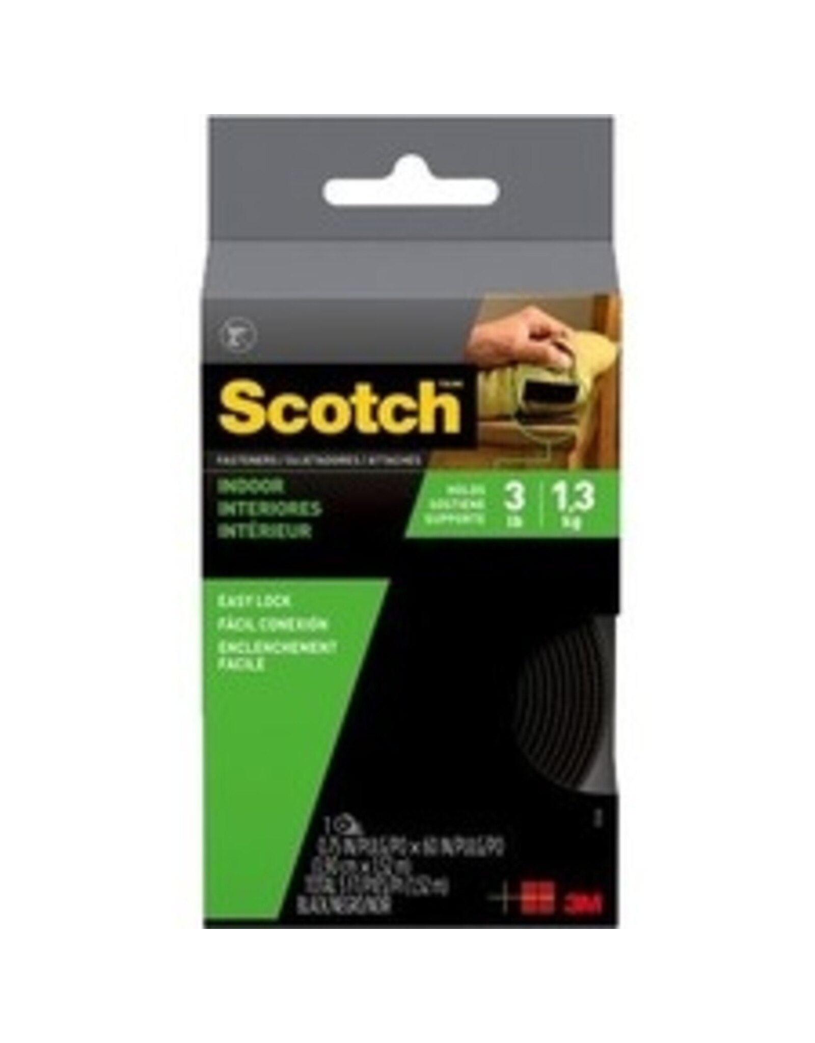 FASTNR INDOOR 3/4X60 BLK, CARD