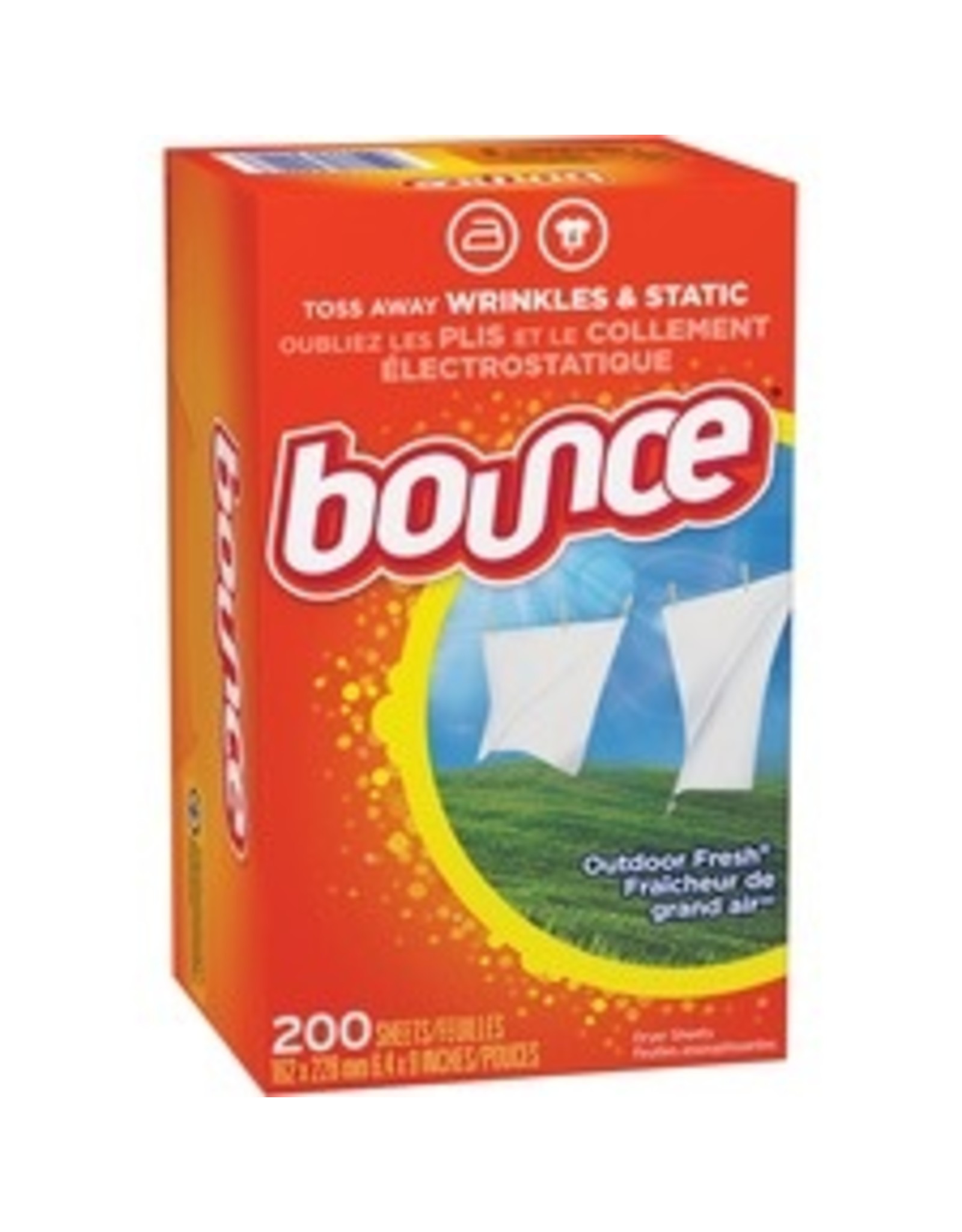 BOUNCE DRY, 200 SHEETS