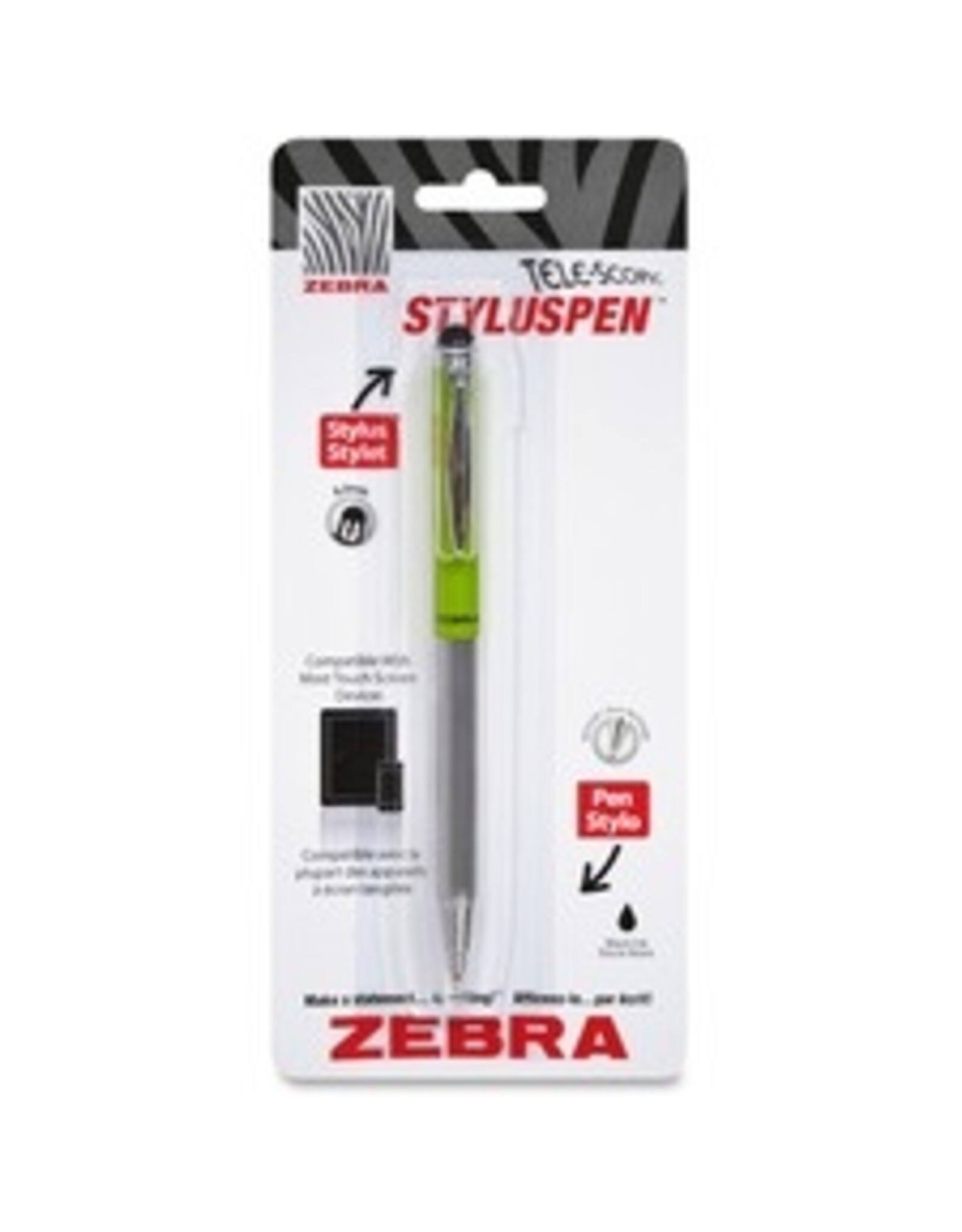TELESCOPIC STYLUSPEN LIME GRN