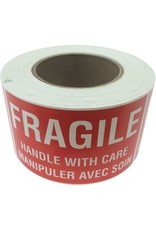 LABEL FRAG HNDL W/CARE 5''Wx3''H