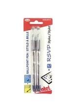 STYLUS BALLPOINT MED.BLUE,2/PK